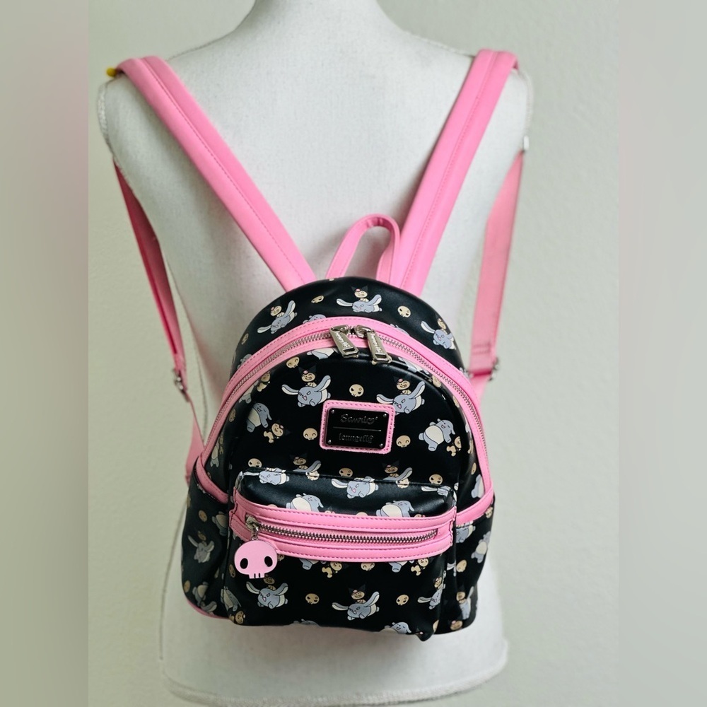 Loungefly Sanrio Glow In The Dark Kuromi and Baku Mini Backpack
